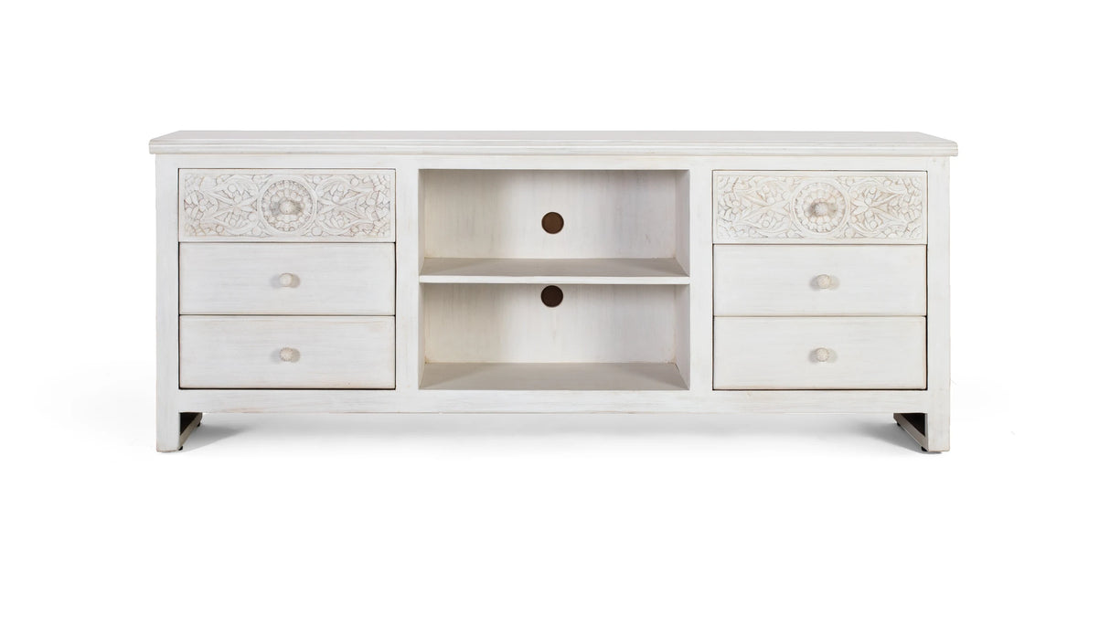 Giner and Colomer Modern TV Stand With 6 Drawers And 2 Open Compartments