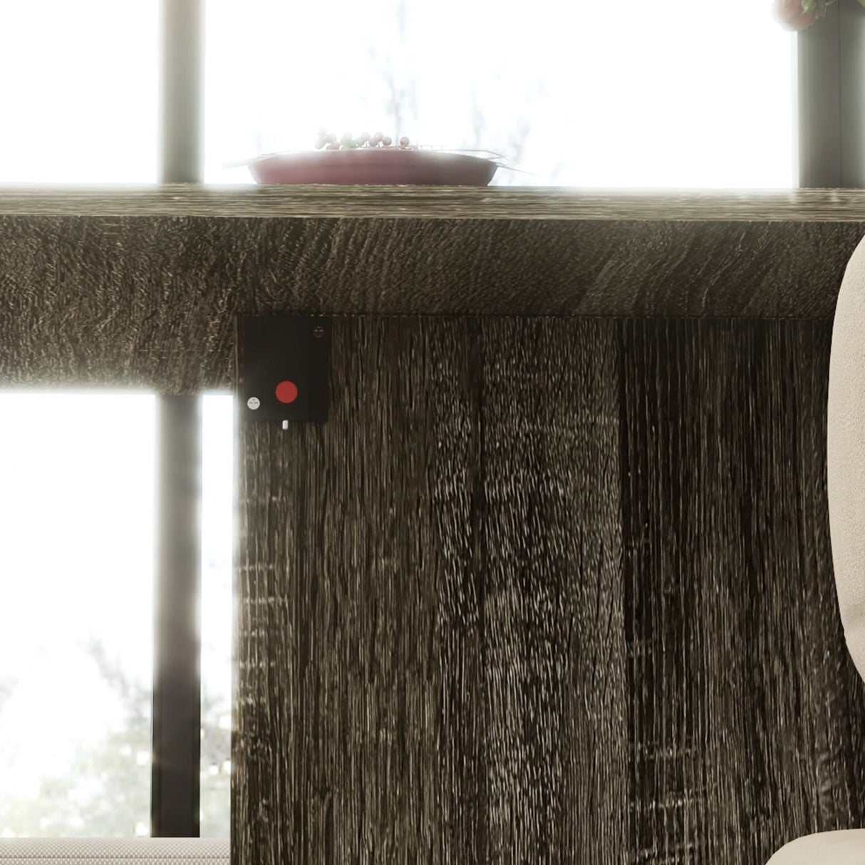 HOMCOM Folding Dining Table, Drop Leaf Table with 2-Tier Shelves, Rolling Casters, for Small Spaces, Kitchen, Grey