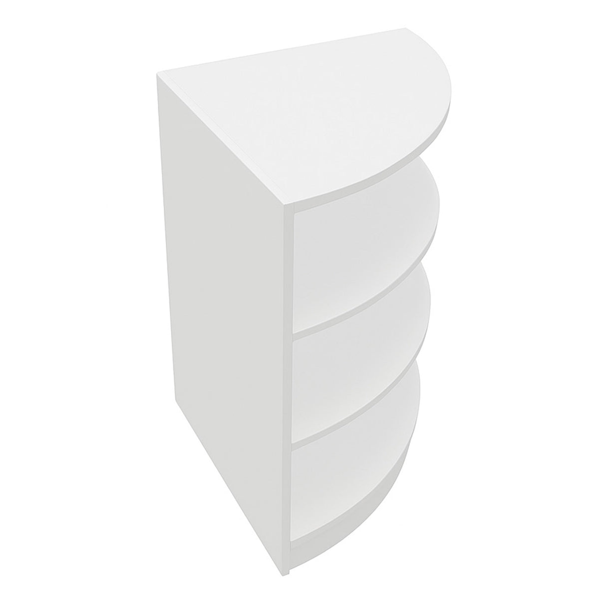 Retail Shop Corner Counter LM60 - White