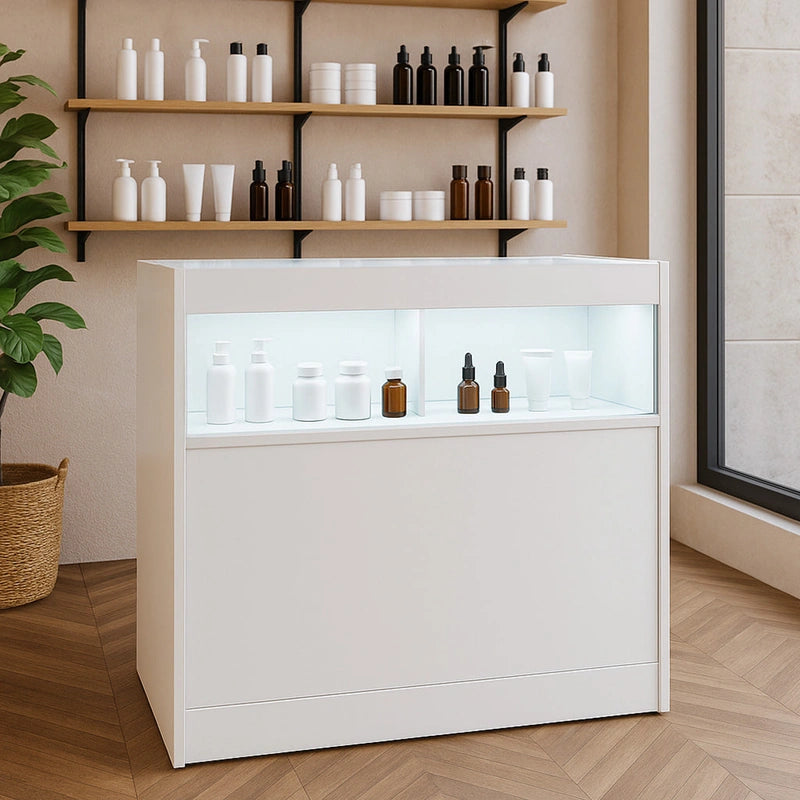 LED Retail Shop Counter B900 - White