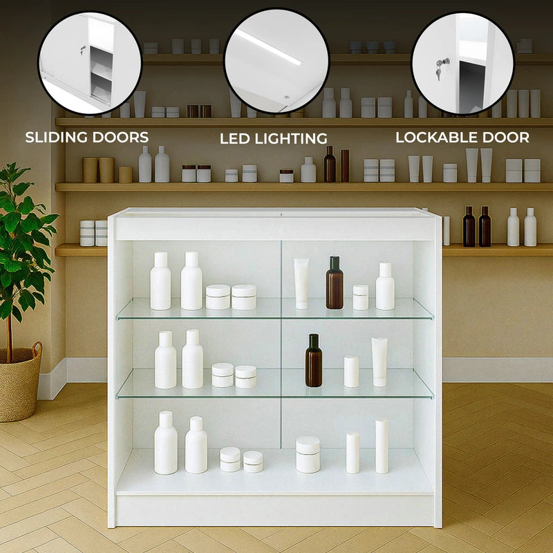 LED Retail Shop Counter K900 - White