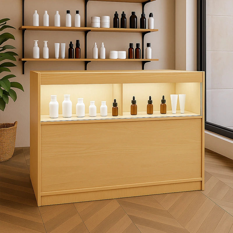 LED Retail Shop Counter B1200 - Maple