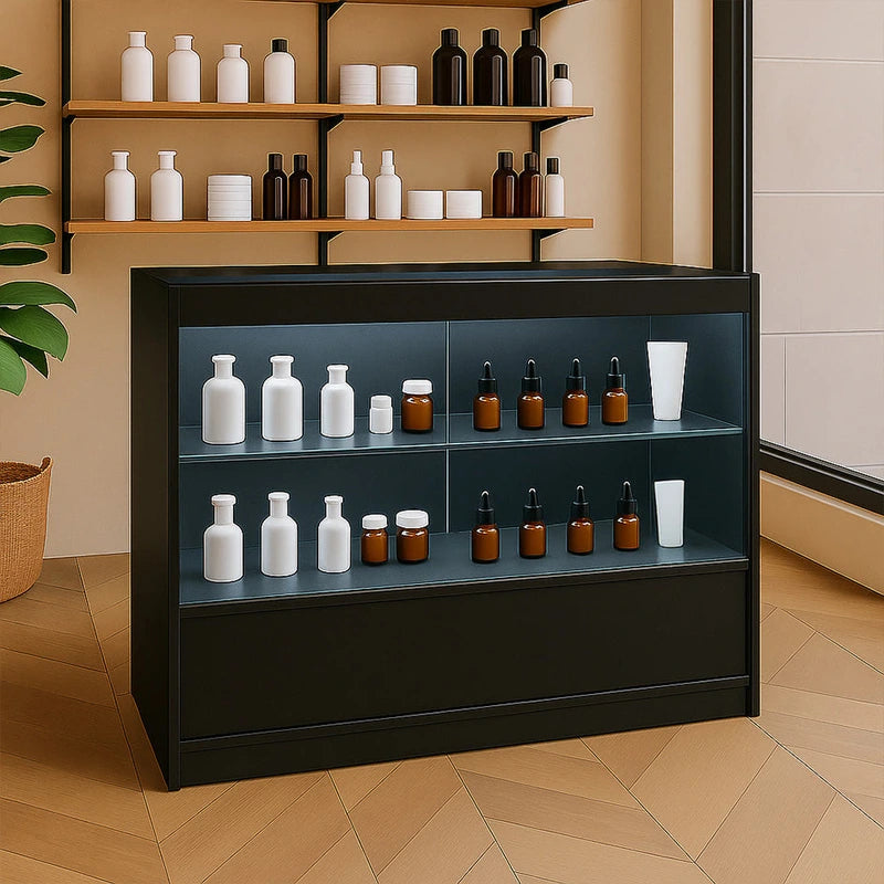 C1200 LED Shop Counter Black