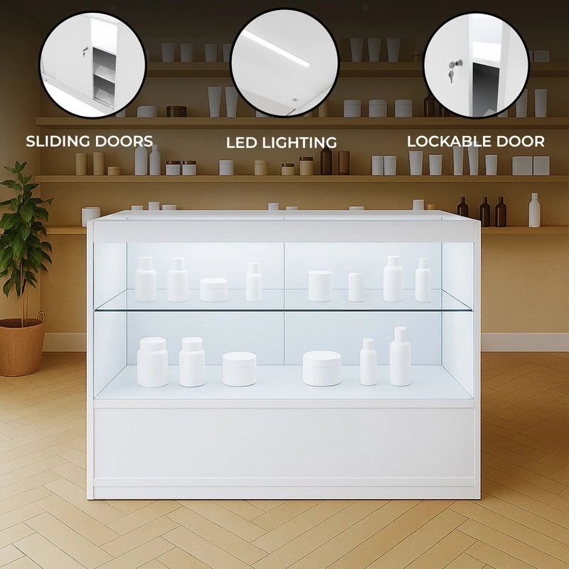 LED Retail Shop Counter C1200 - White