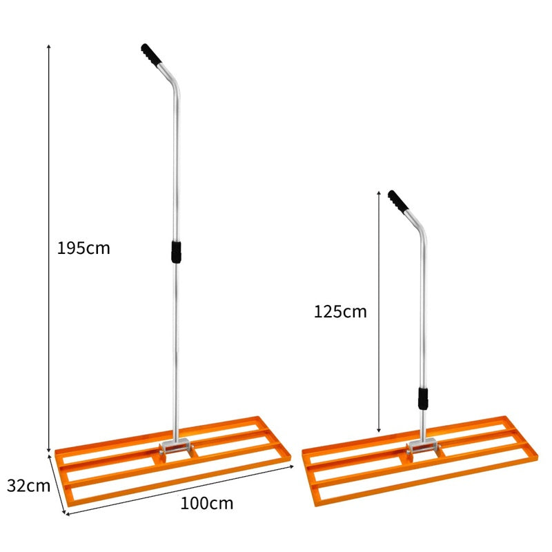 T-Mech Lawn Leveller 100cm Orange