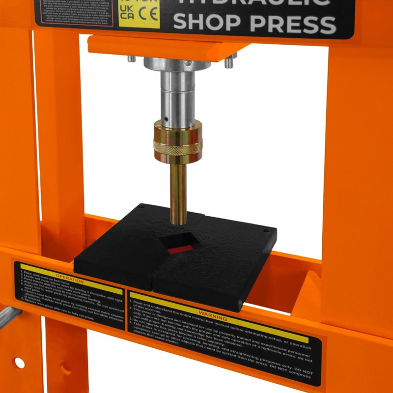 Hydraulic Shop Press with Gauge 10 Tonne