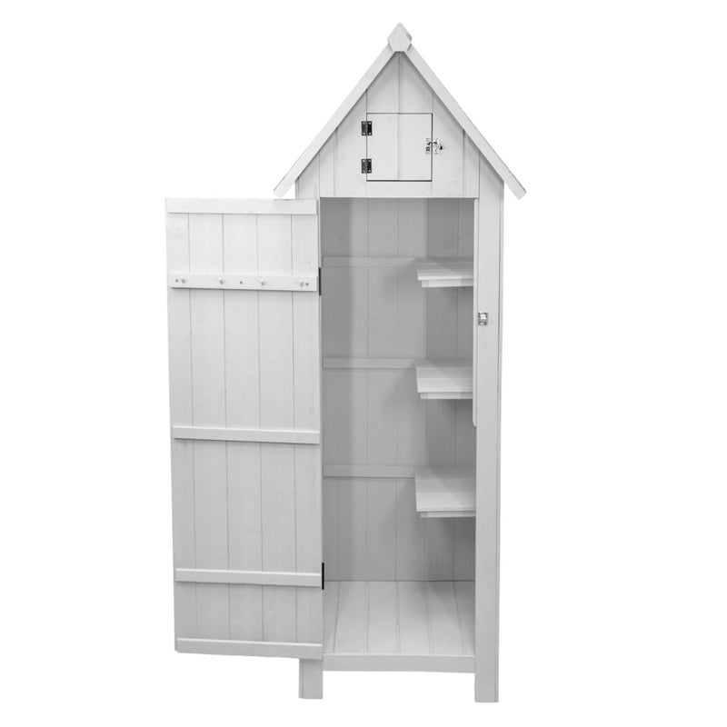 Wooden Garden Shed White