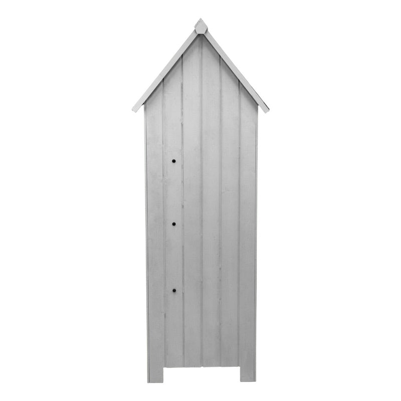 Wooden Garden Shed Light Grey