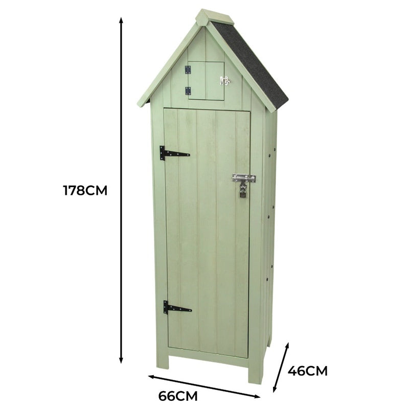 Wooden Garden Shed Green