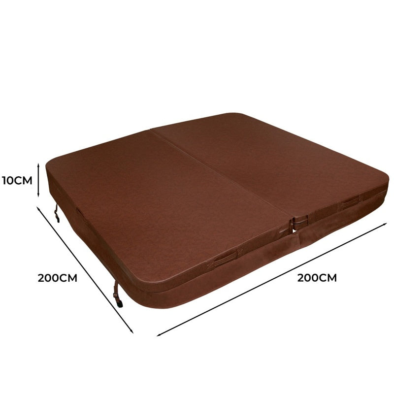 2m Hot Tub Spa Cover Brown