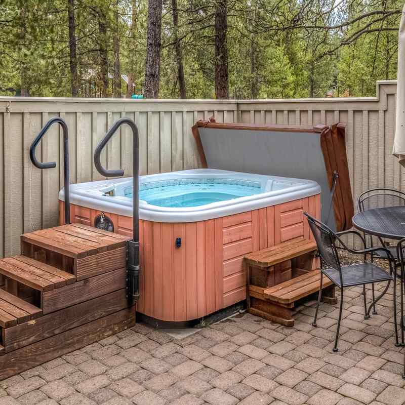 2m Hot Tub Spa Cover Brown