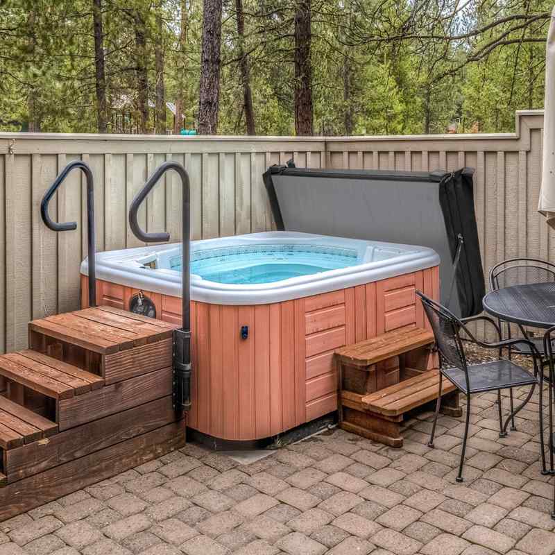 2m Hot Tub Spa Cover Black