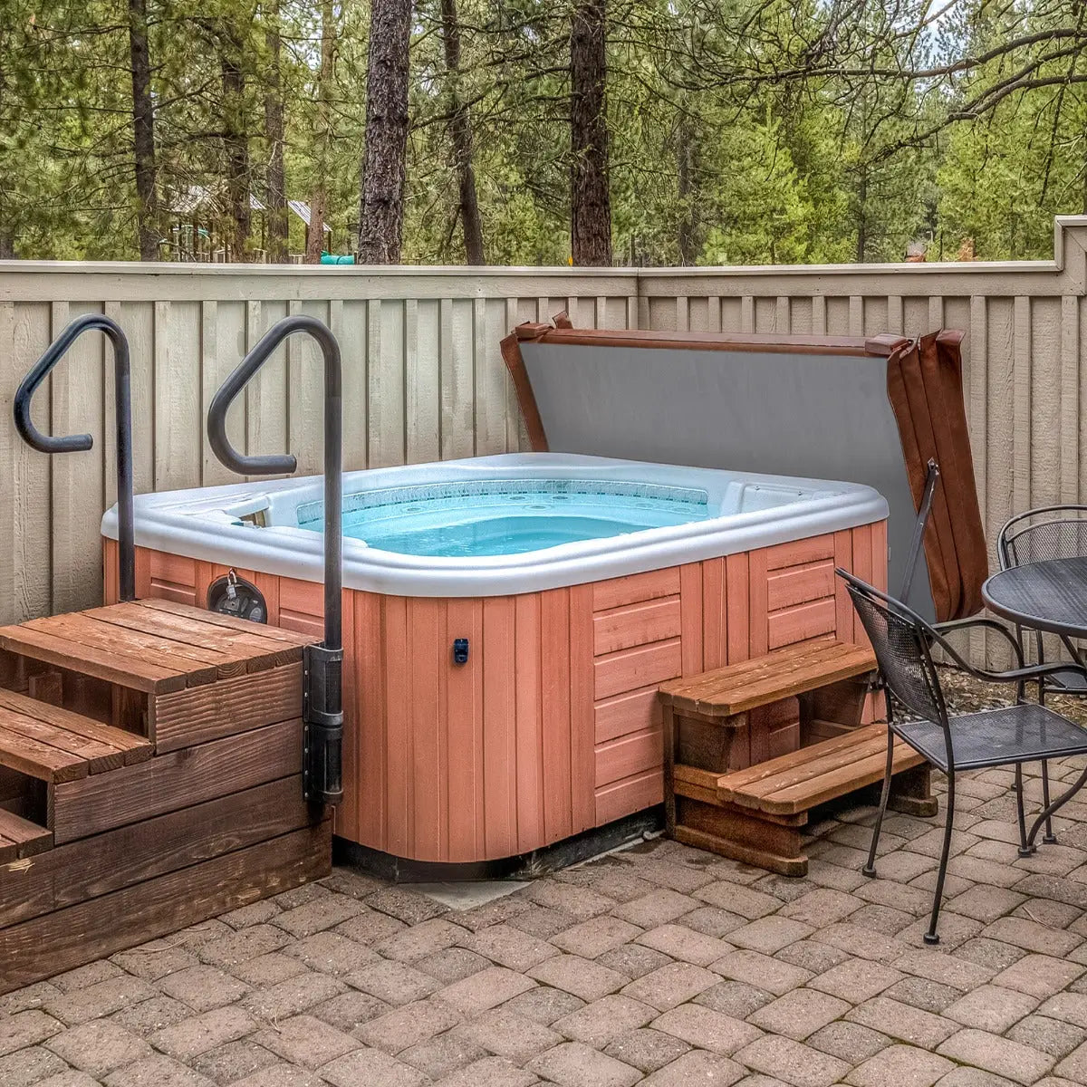 2.1m Hot Tub Spa Cover Brown