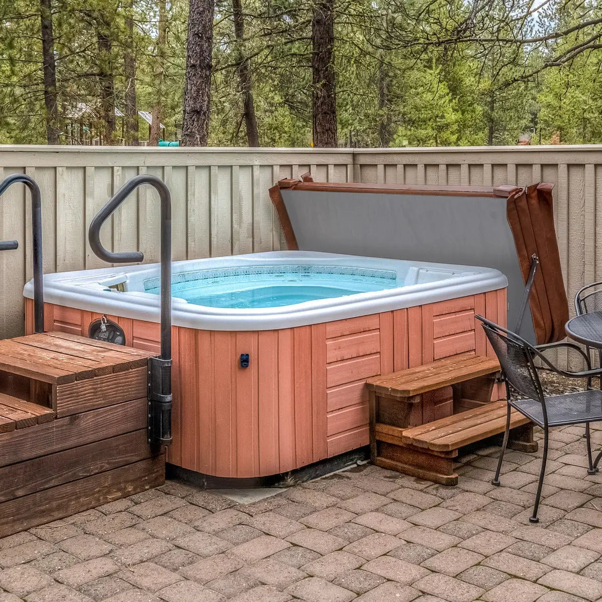 2.2m Hot Tub Spa Cover Brown