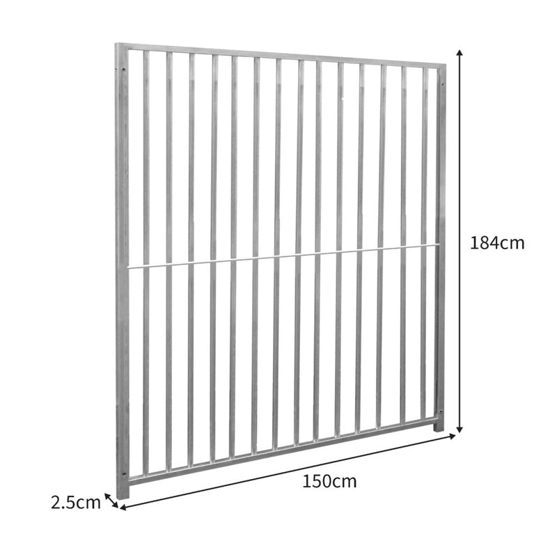 1.5m Dog Run Panel 8cm Bar Spacing