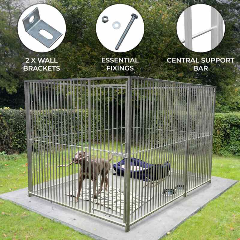 1.5m Dog Run Panel 8cm Bar Spacing