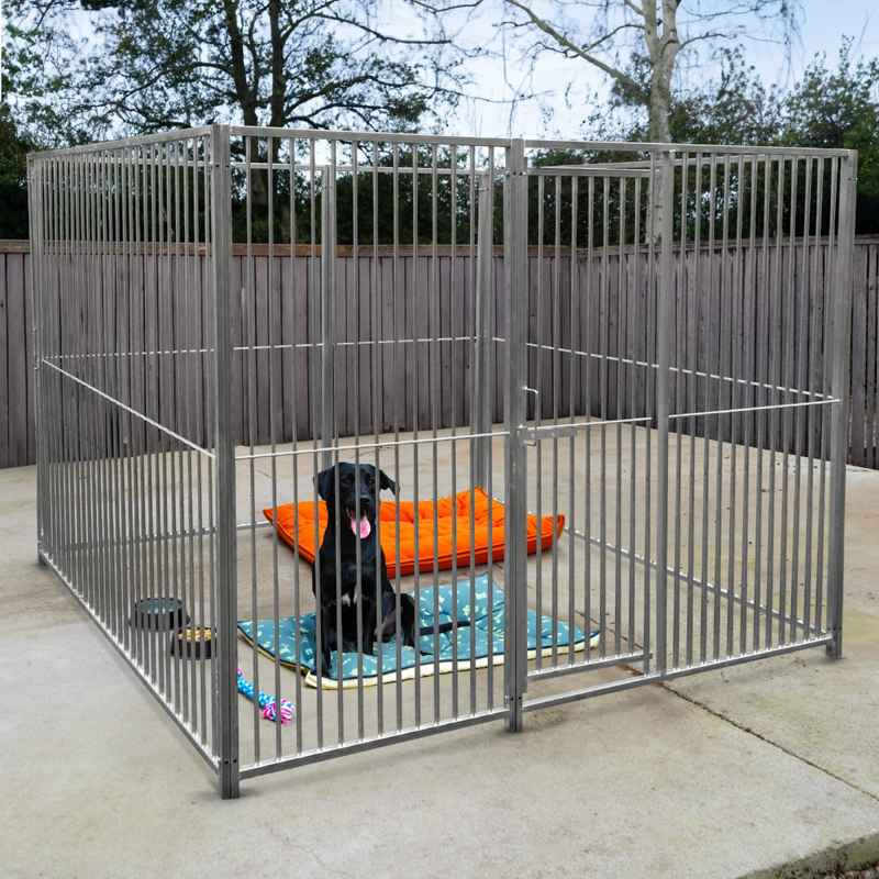 1m Dog Run Panel With Door 5cm Bar Spacing