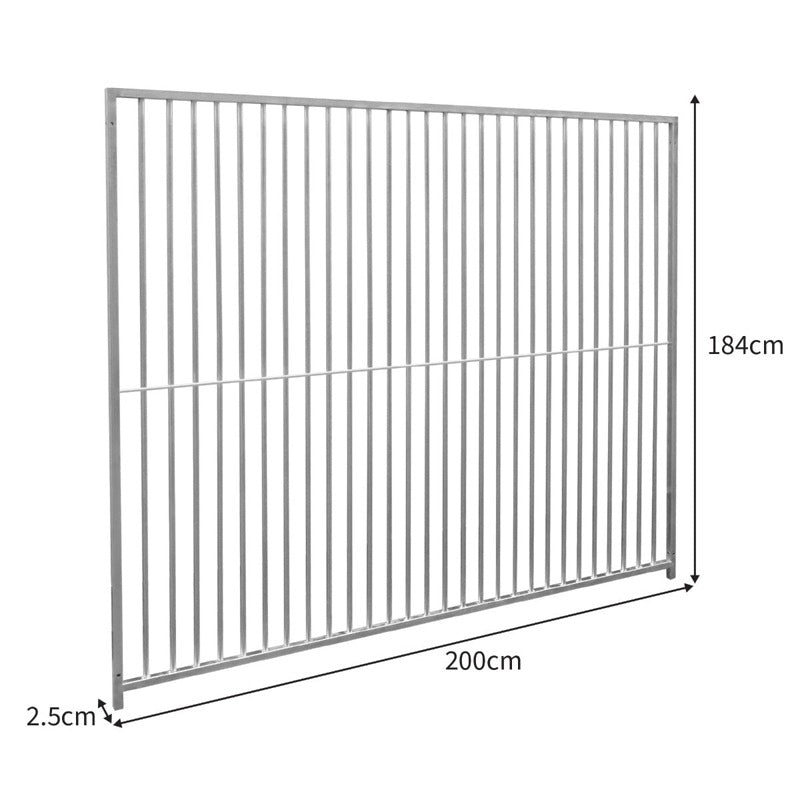 2m Dog Run Panel 5cm Bar Spacing
