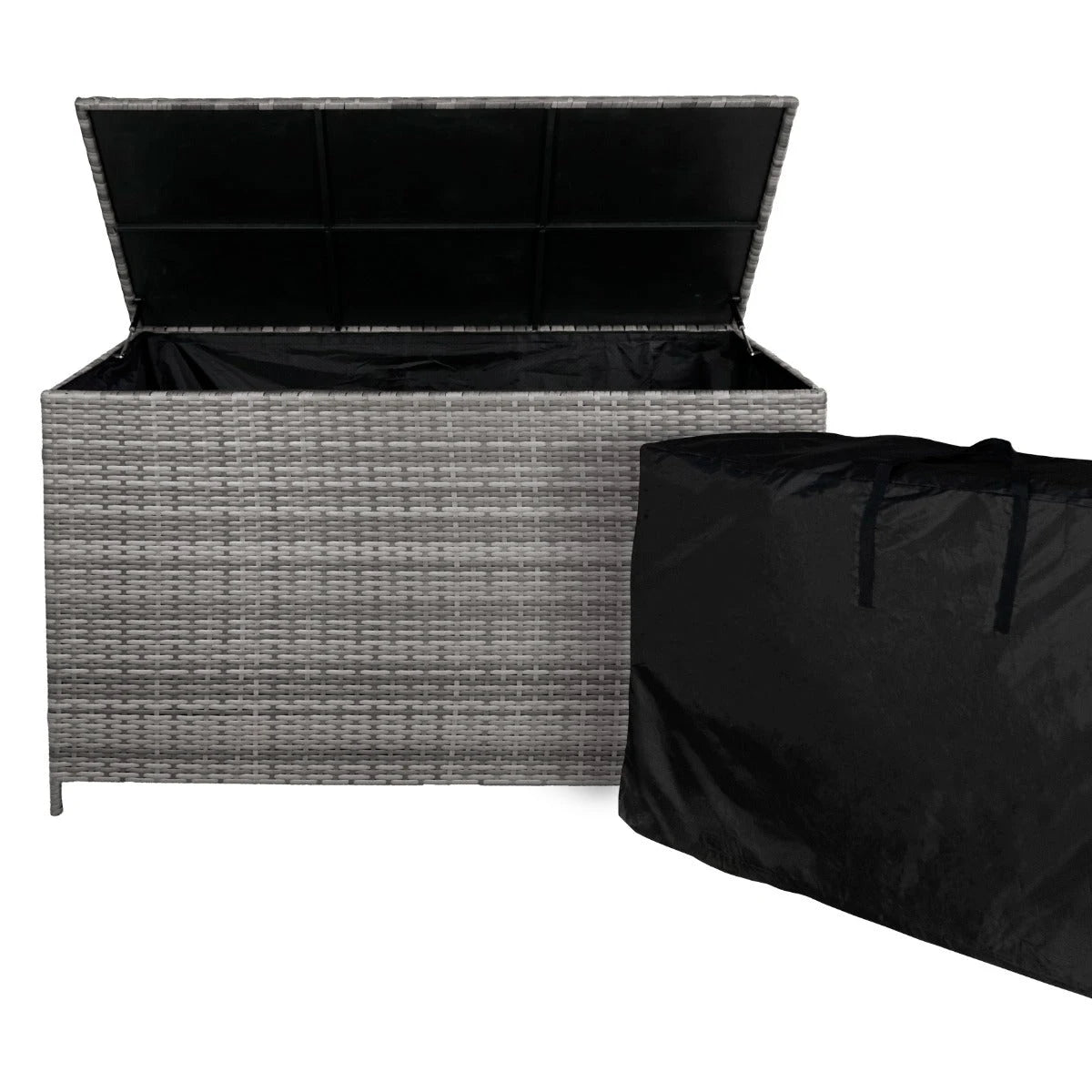 Rattan Storage Box 582L - Grey