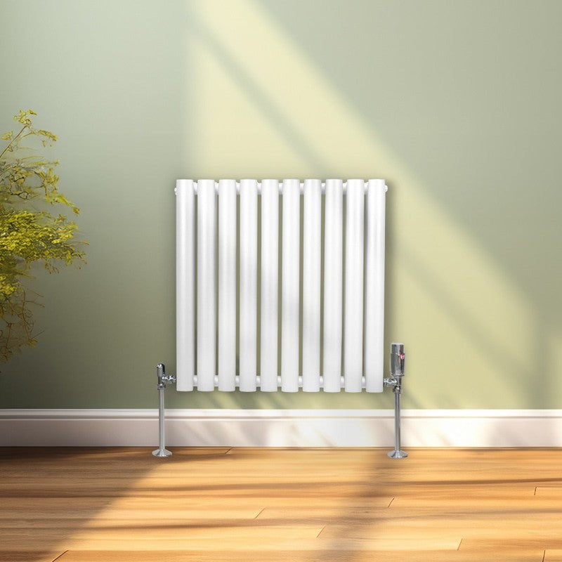 Oval Column Radiator 600mm x 600mm - White