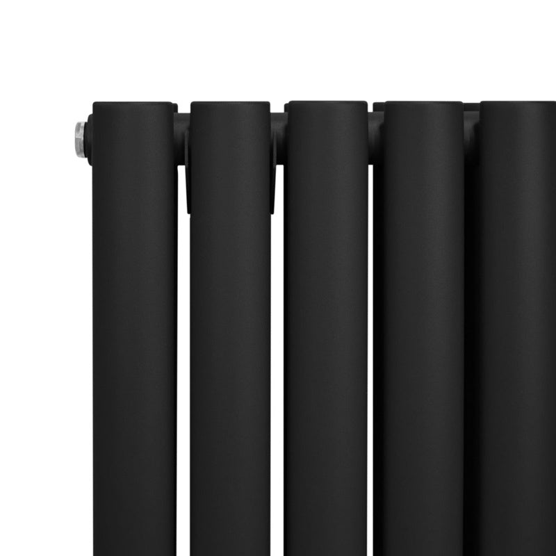 Oval Column Radiator 600mm x 1200mm Black