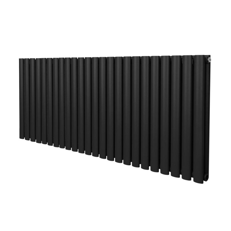 Oval Column Radiator 600mm x 1440mm Black