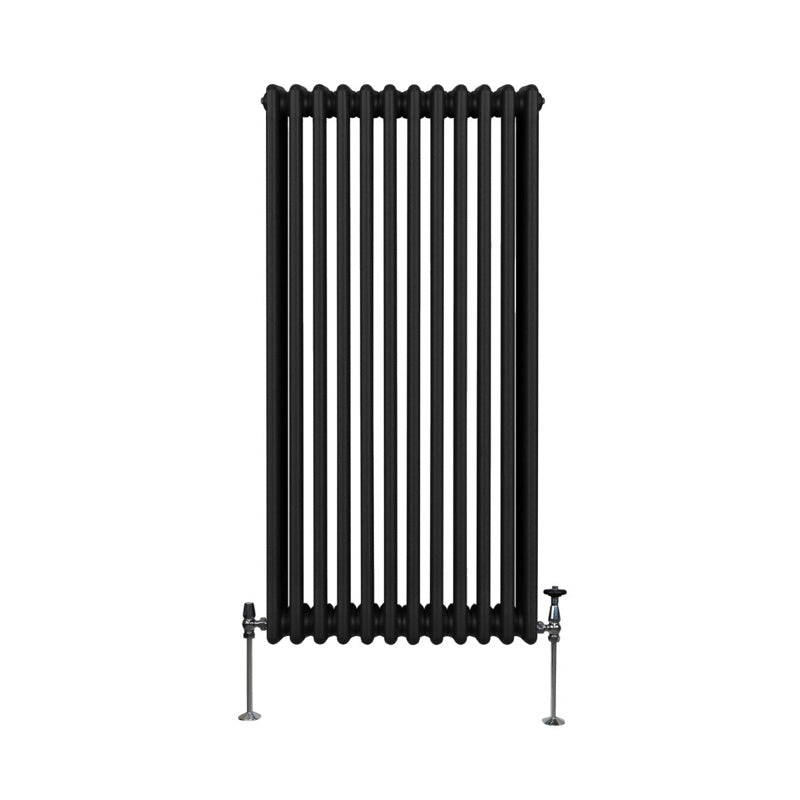Traditional 3 Column Radiator - 1500 x 562mm - Black