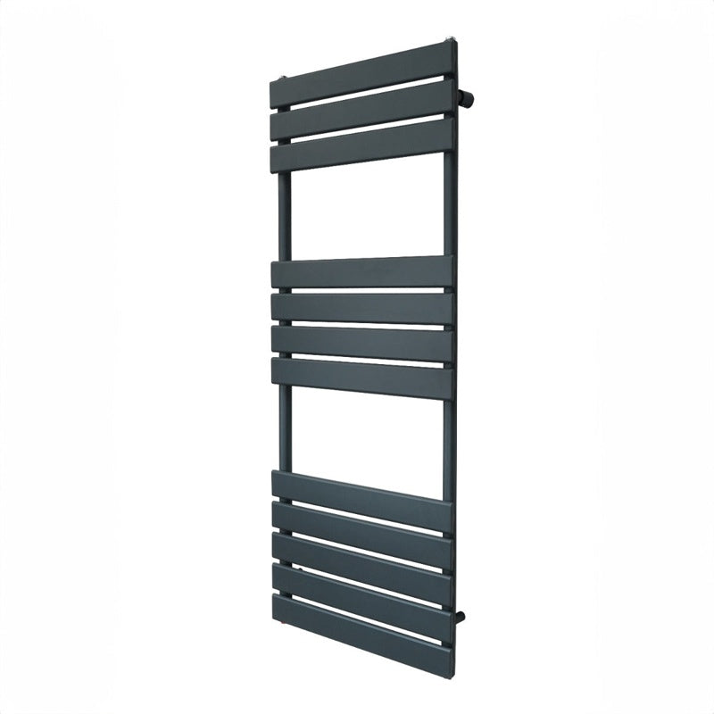 Flat Panel Towel Radiator 1200mm x 450mm Anthracite Grey