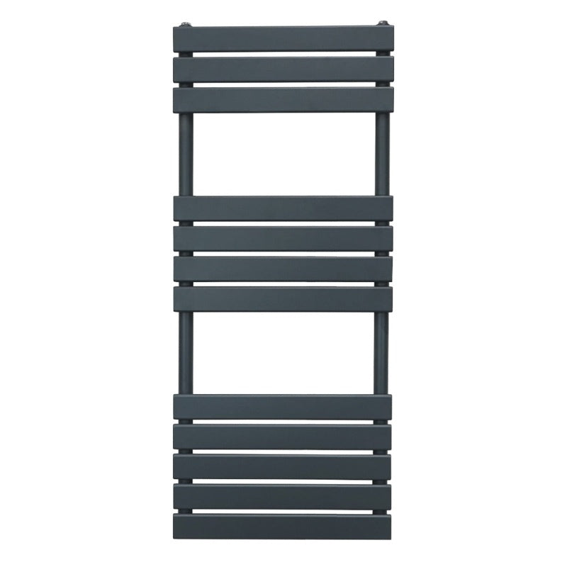 Flat Panel Towel Radiator 1200mm x 450mm Anthracite Grey