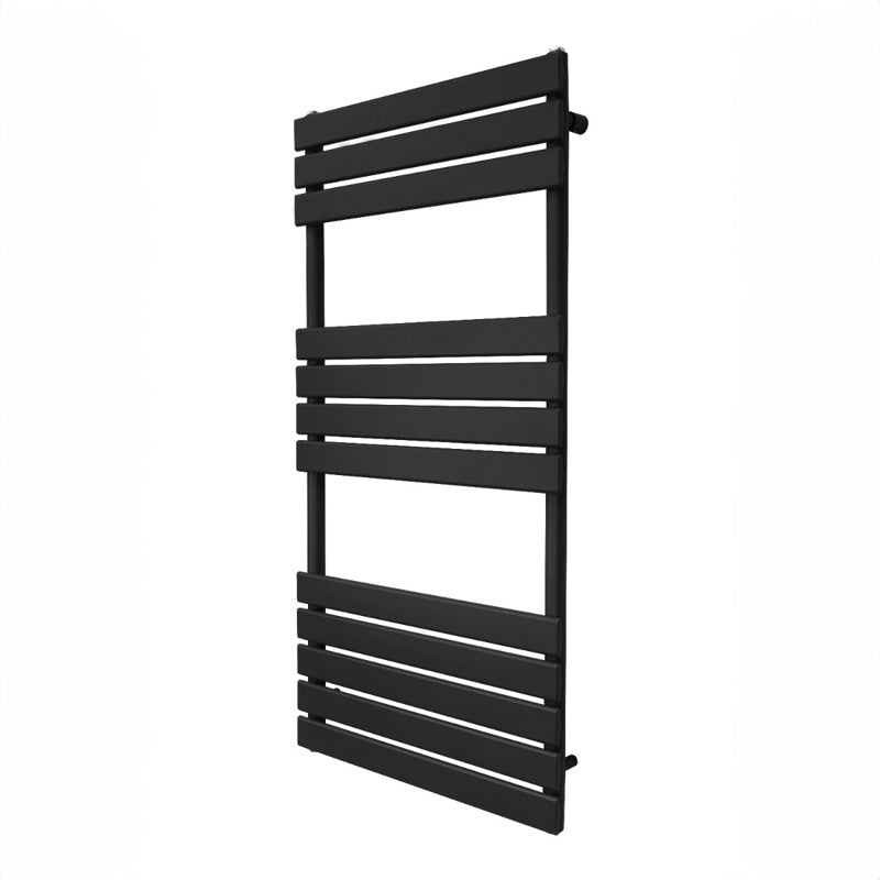 Flat Panel Towel Radiator 1200mm x 600mm Black