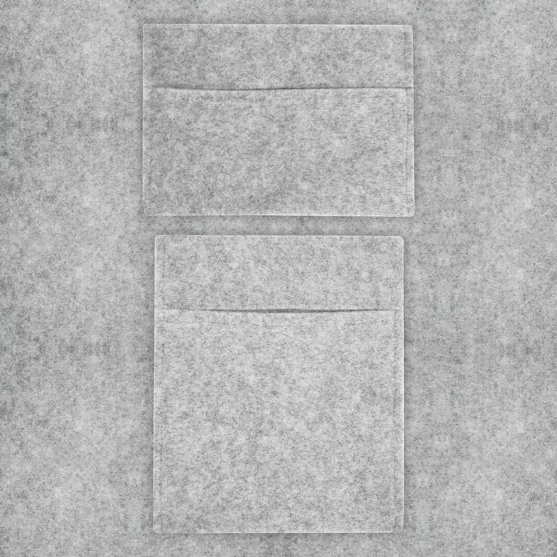 Van Carpet Lining & Storage Pouches - Silver Grey