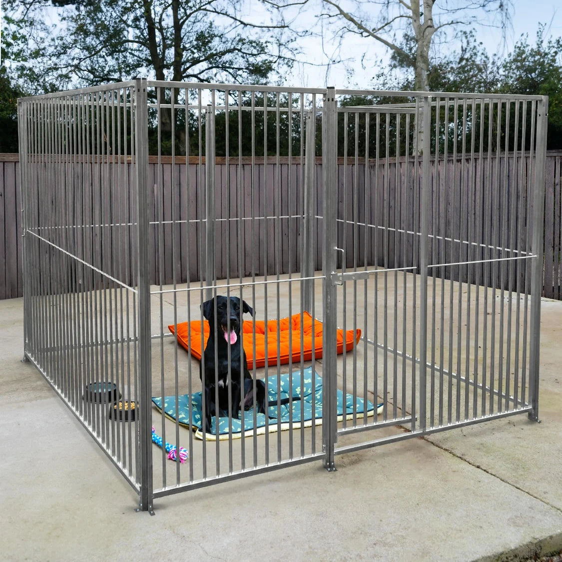 2m Dog Run Panel 8cm Bar Spacing