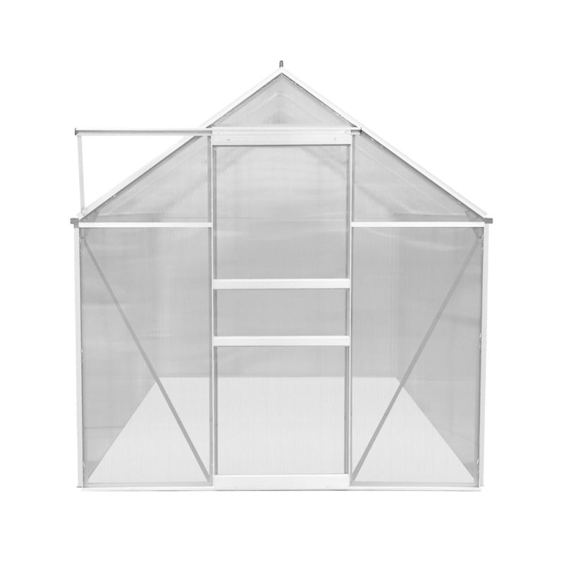 Polycarbonate Greenhouse 6ft x 8ft Silver
