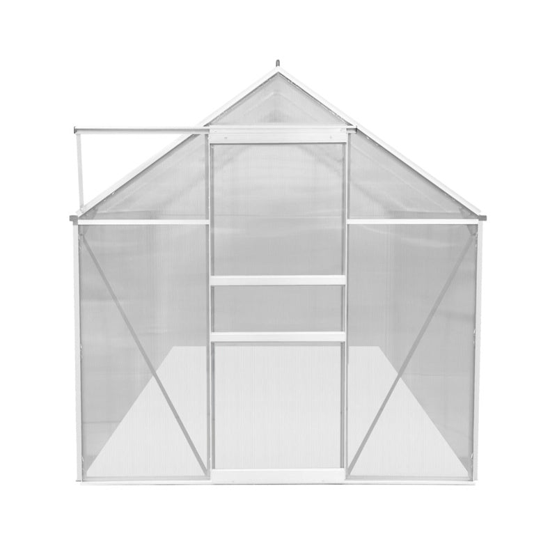 Polycarbonate Greenhouse 6ft x 10ft Silver