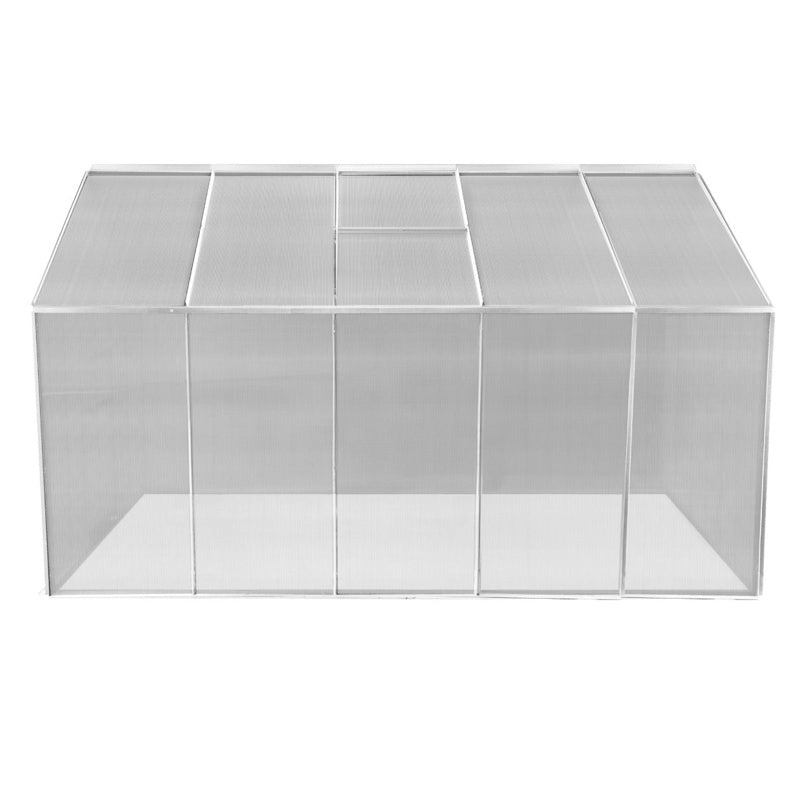 Polycarbonate Greenhouse 6ft x 10ft Silver