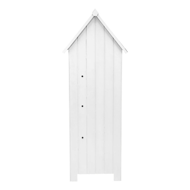Wooden Garden Shed - White