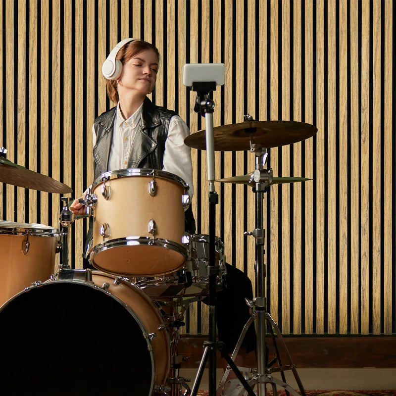 Acoustic Slat Wall Panel - Oak