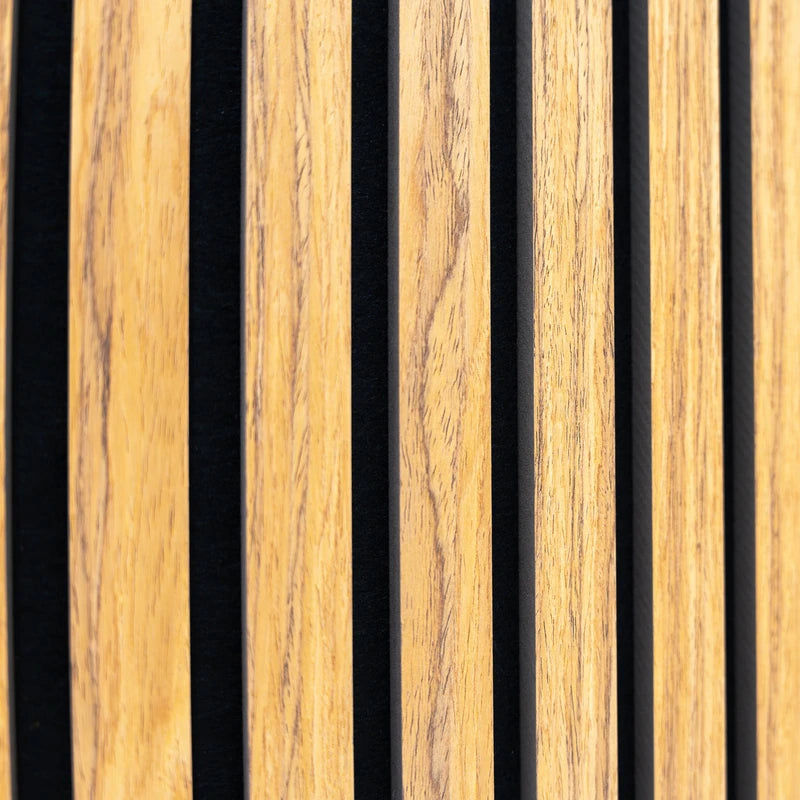 Acoustic Slat Wall Panels x 2 - Oak