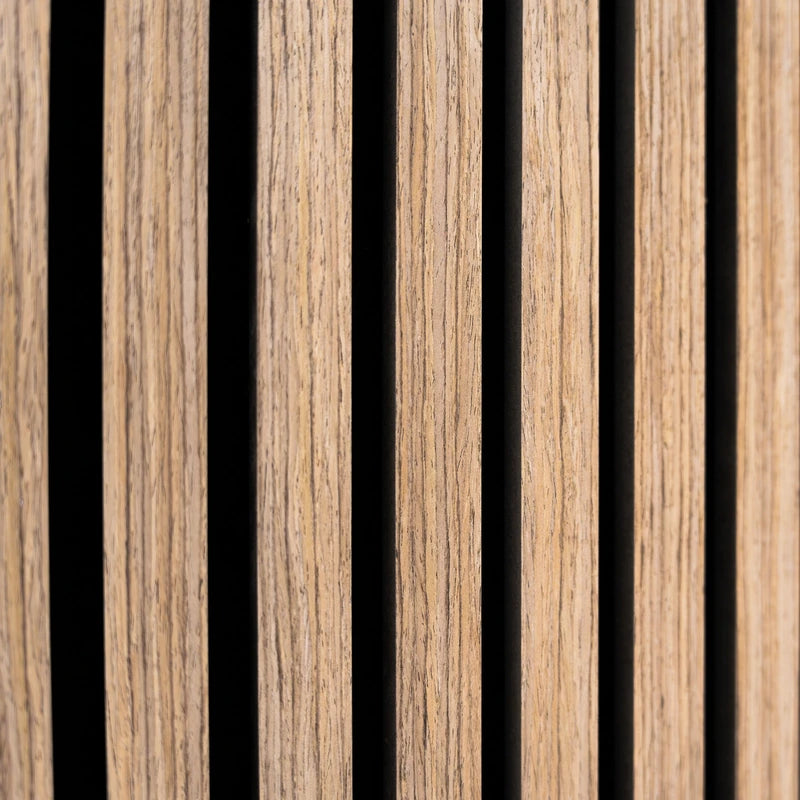 Acoustic Slat Wall Panels x 2 - Light Walnut