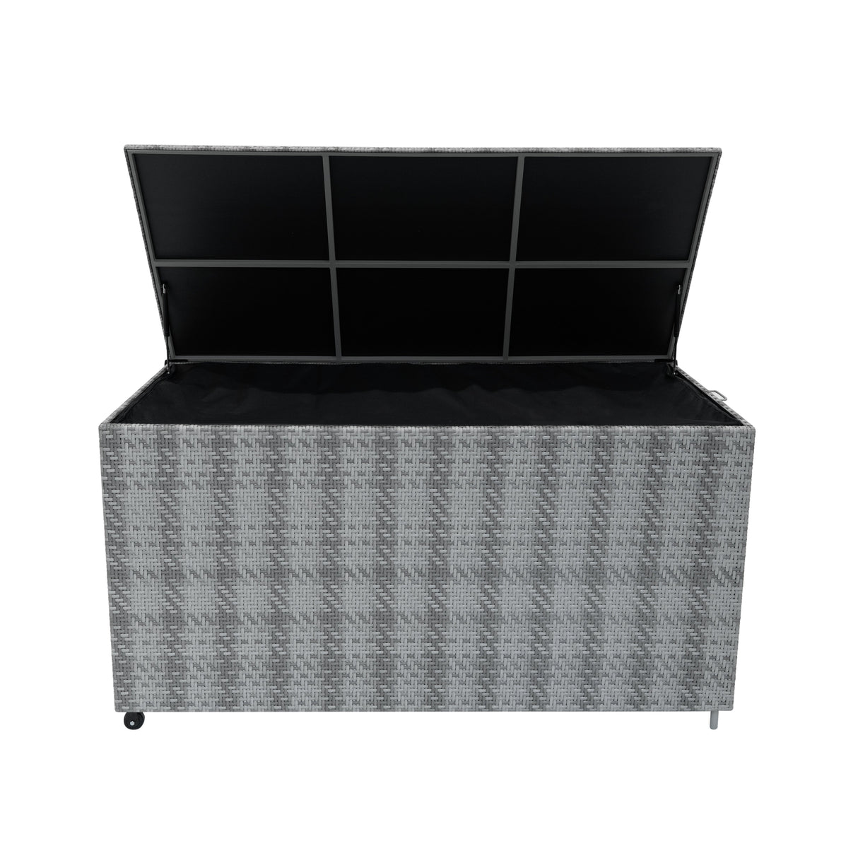 Marielle Rattan Cushion Storage Box 700L - Grey