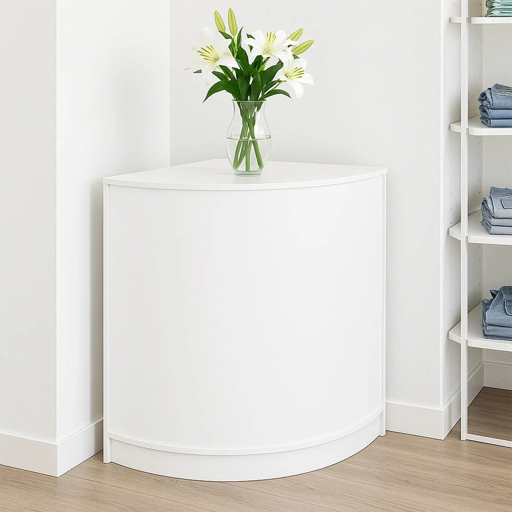 Retail Shop Corner Counter CM60 - White