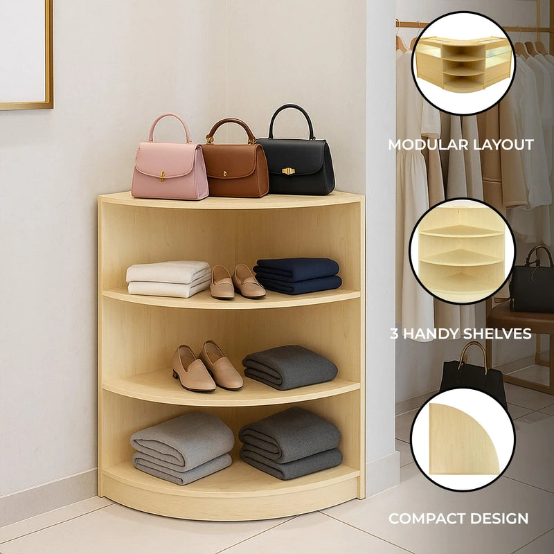 Retail Shop Corner Counter LM60 - Maple