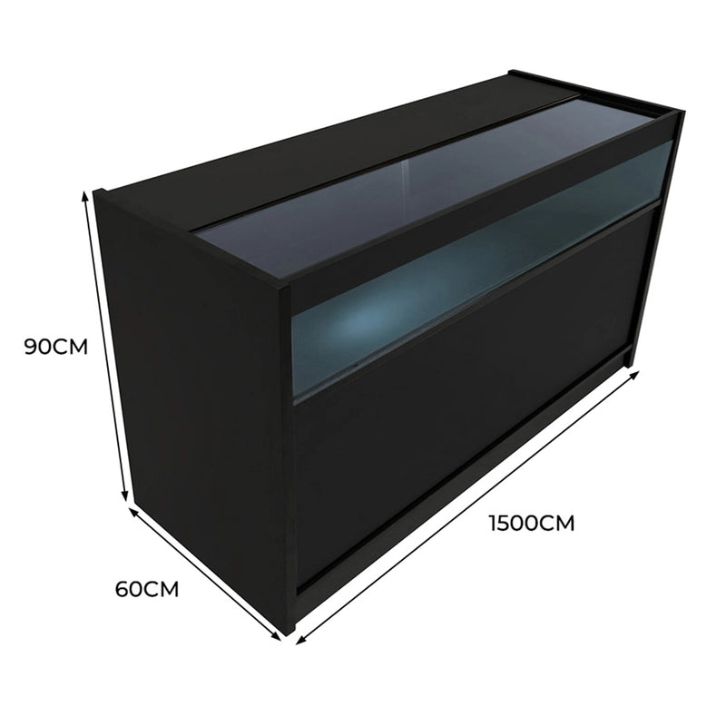 LED Retail Shop Counter B1500 - Black