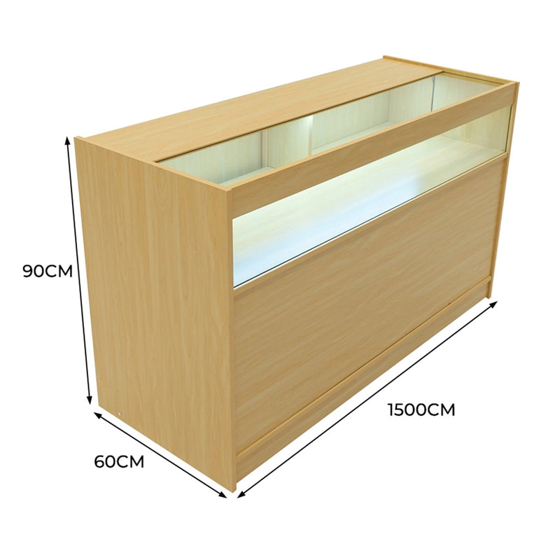 LED Retail Shop Counter B1500 - Maple
