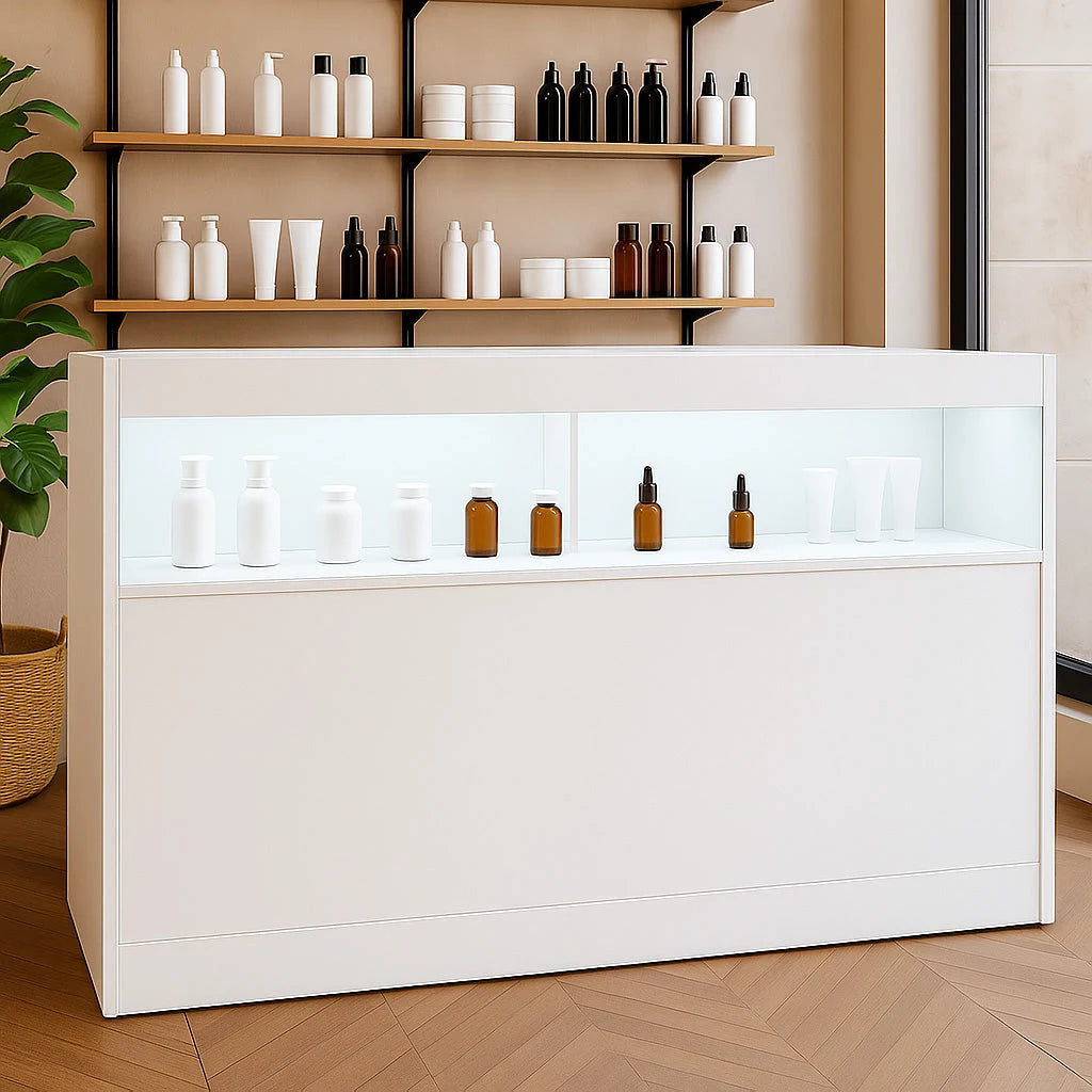 LED Retail Shop Counter B1500 - White