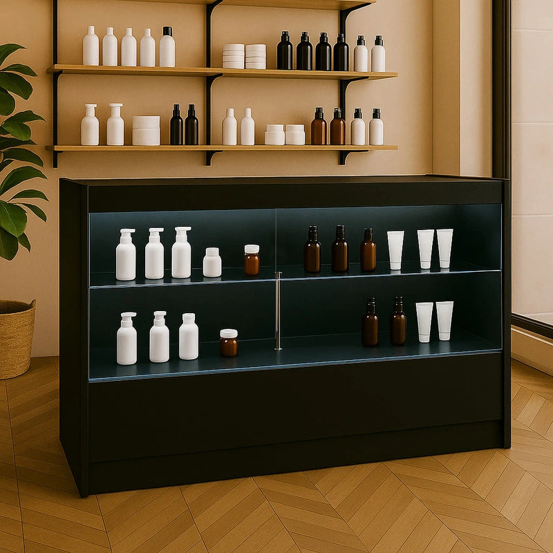 LED Retail Shop Counter C1500 - Black