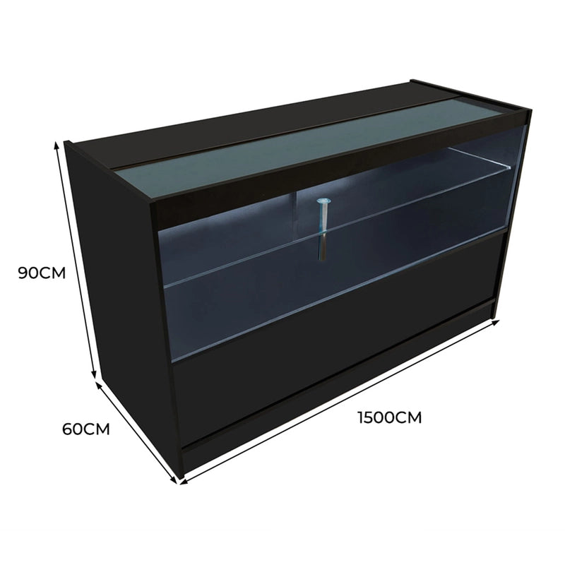 LED Retail Shop Counter C1500 - Black