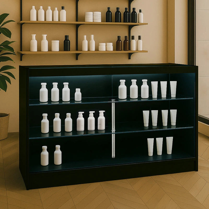 LED Retail Shop Counter K1500 - Black