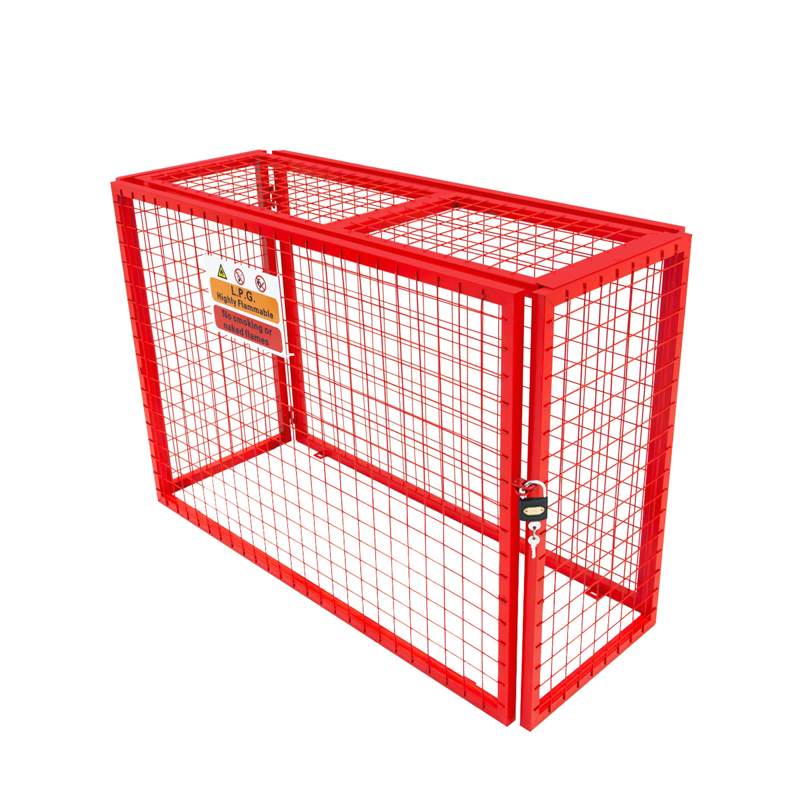 Red Gas Bottle Collapsible Mesh Cage - 100cm x 140cm x 50cm