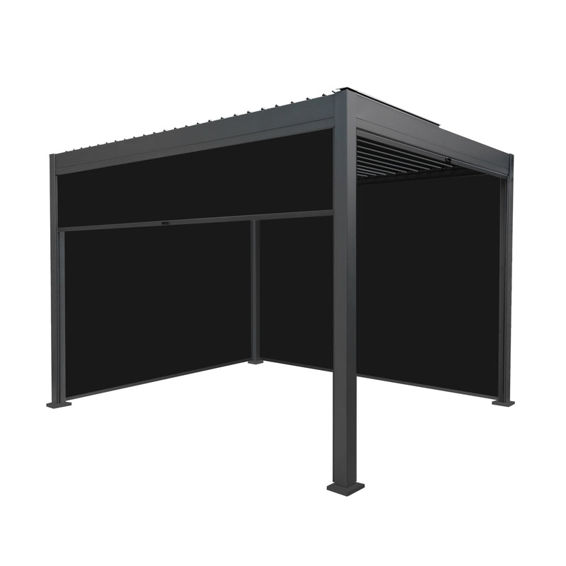 Aluminium Pergola With Anthracite Blinds - 3m x 3m